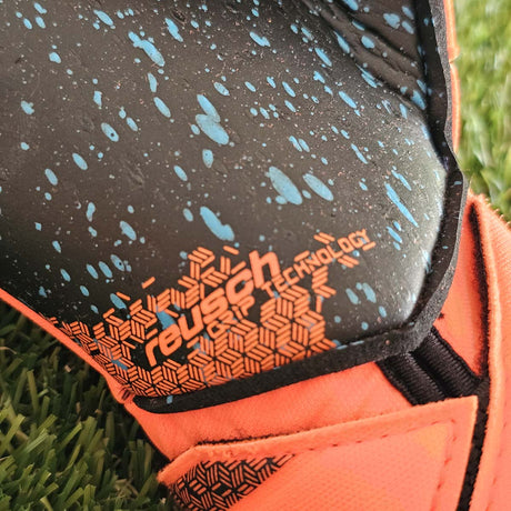 Guanti da portiere Reusch Attrakt Fusion Guardian Hyper Orange base palmo