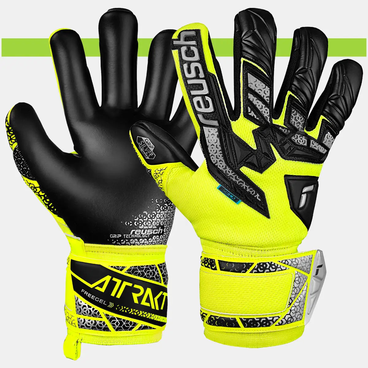 Reusch Bambini Pure Contact Gold GluePrint - Bianco/Oro/Nero - Guanti Portiere Junior | Pro