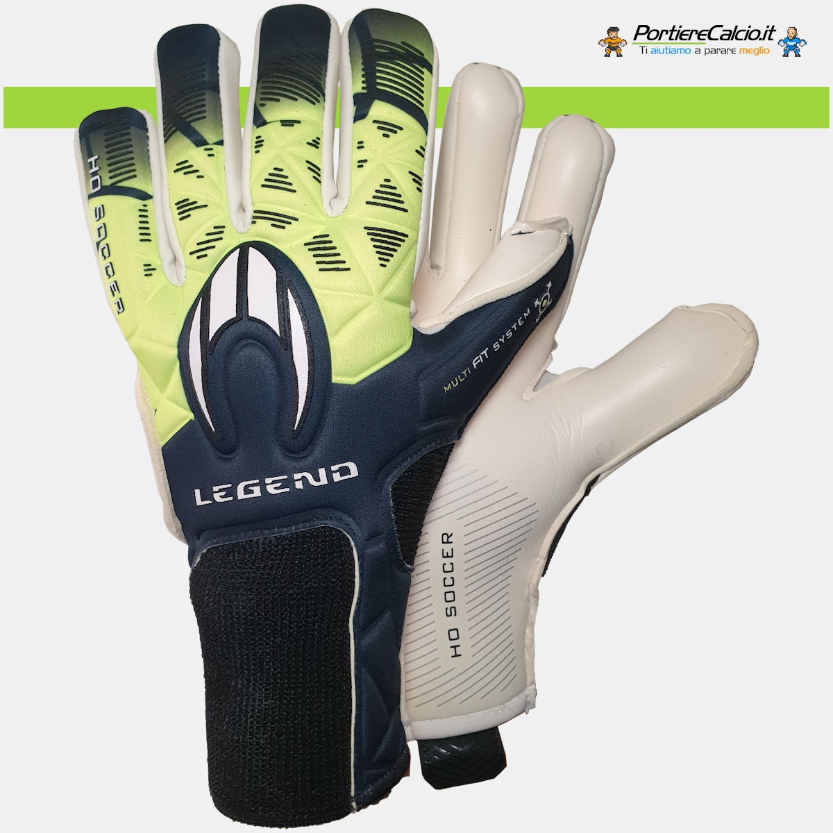 HO Soccer Pro Evolution Squadra Negative Germany Guanti Da Portiere, Unisex, Per Adulti, Rosso/giallo/nero - 5