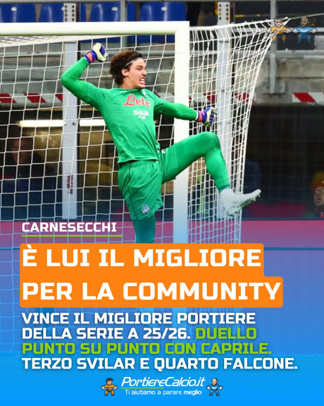 Marco Carnesecchi miglior portiere Serie A per la stagione 2025/2026