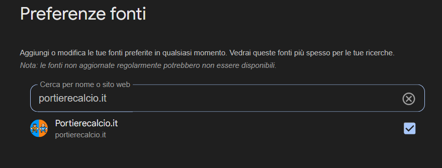 Aggiungi subito Portierecalcio.it alle tue fonti preferite