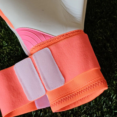 Guanti da portiere Adidas Copa Pro Coral Blaze base palmo e polsino