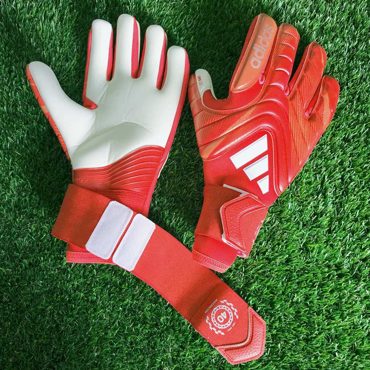 Guanti da portiere Adidas Copa Pro rossi su Portierecalcio