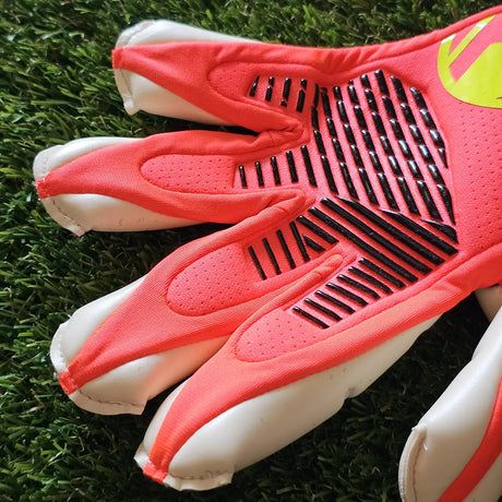 Guanti da portiere Uhlsport Fangmaschine ZNE Absolutgrip HYBD dita dorso