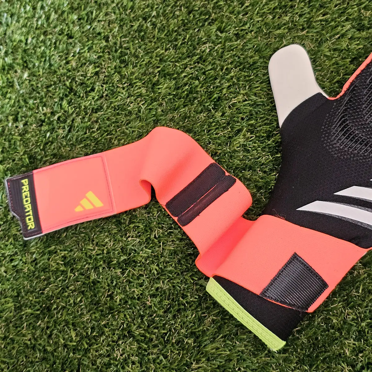 Guanti da portiere Adidas Predator Competition Solar Energy cinturino