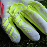 Guanti da portiere Adidas Predator Pro Celestial Victory dita dorso
