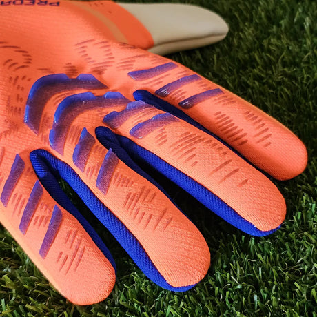 Guanti da portiere Adidas Predator Pro Coral Blaze dita dorso