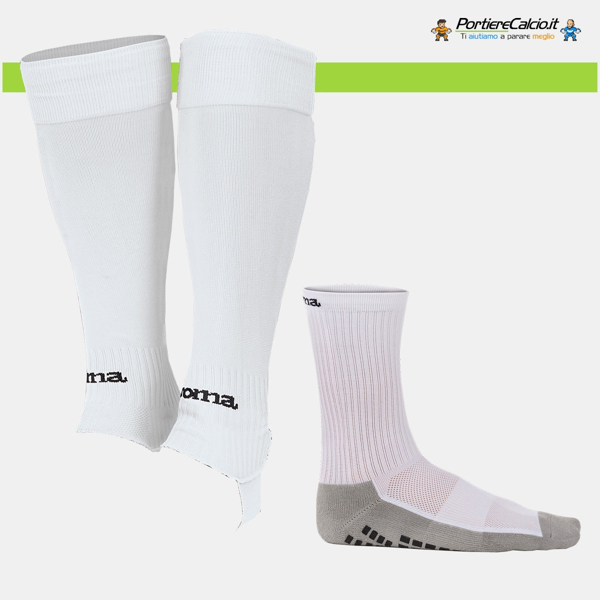 Calze Joma Anti-Slip bianche