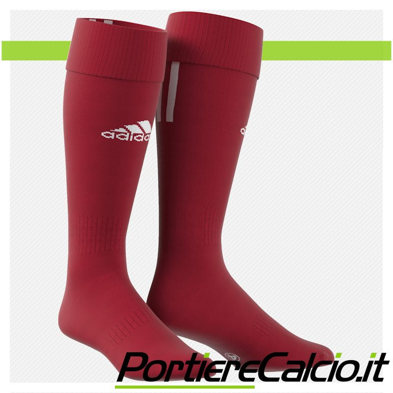 Calzettoni Santos 3 Stripe rossi
