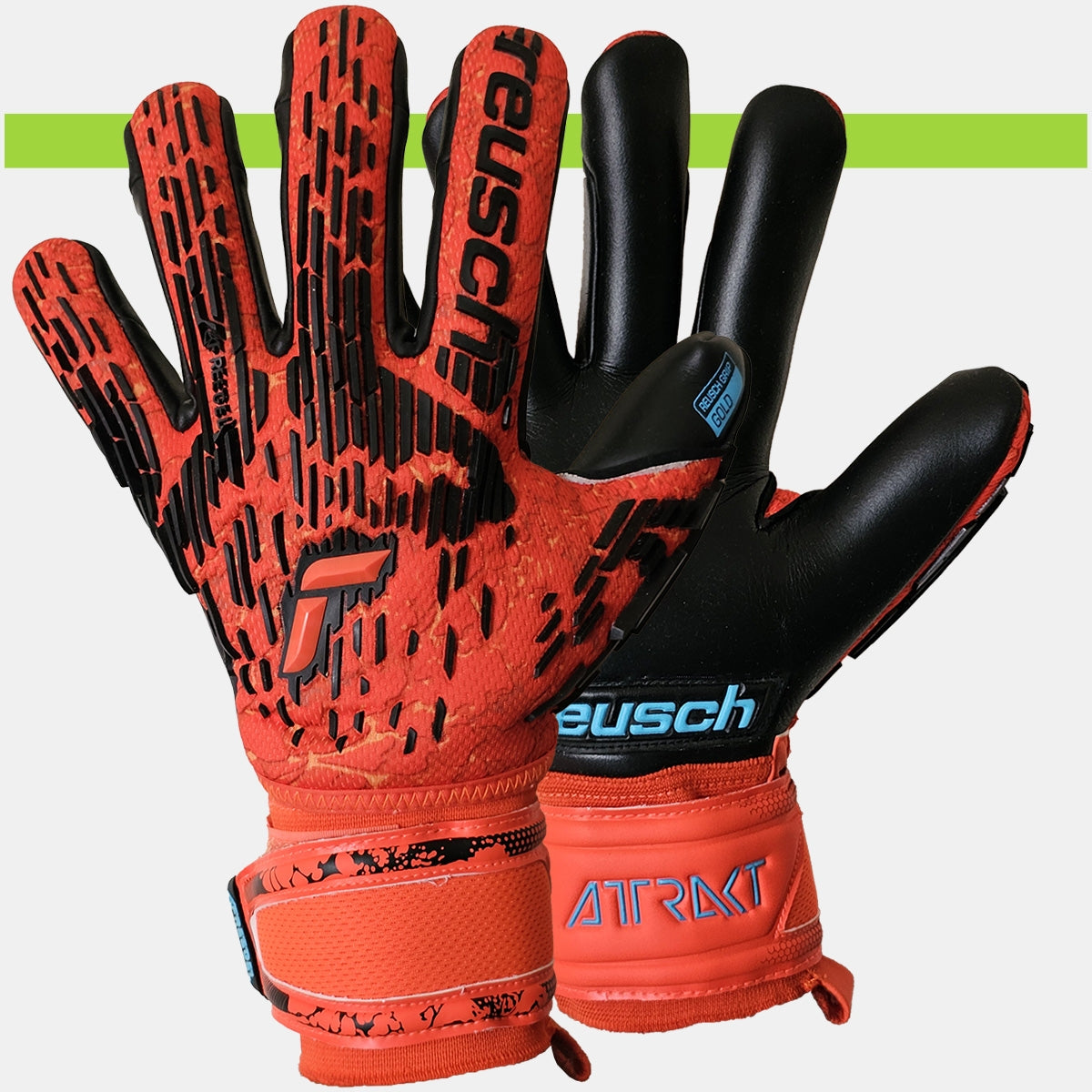 Attrakt Freegel Gold Finger Support Electric Red