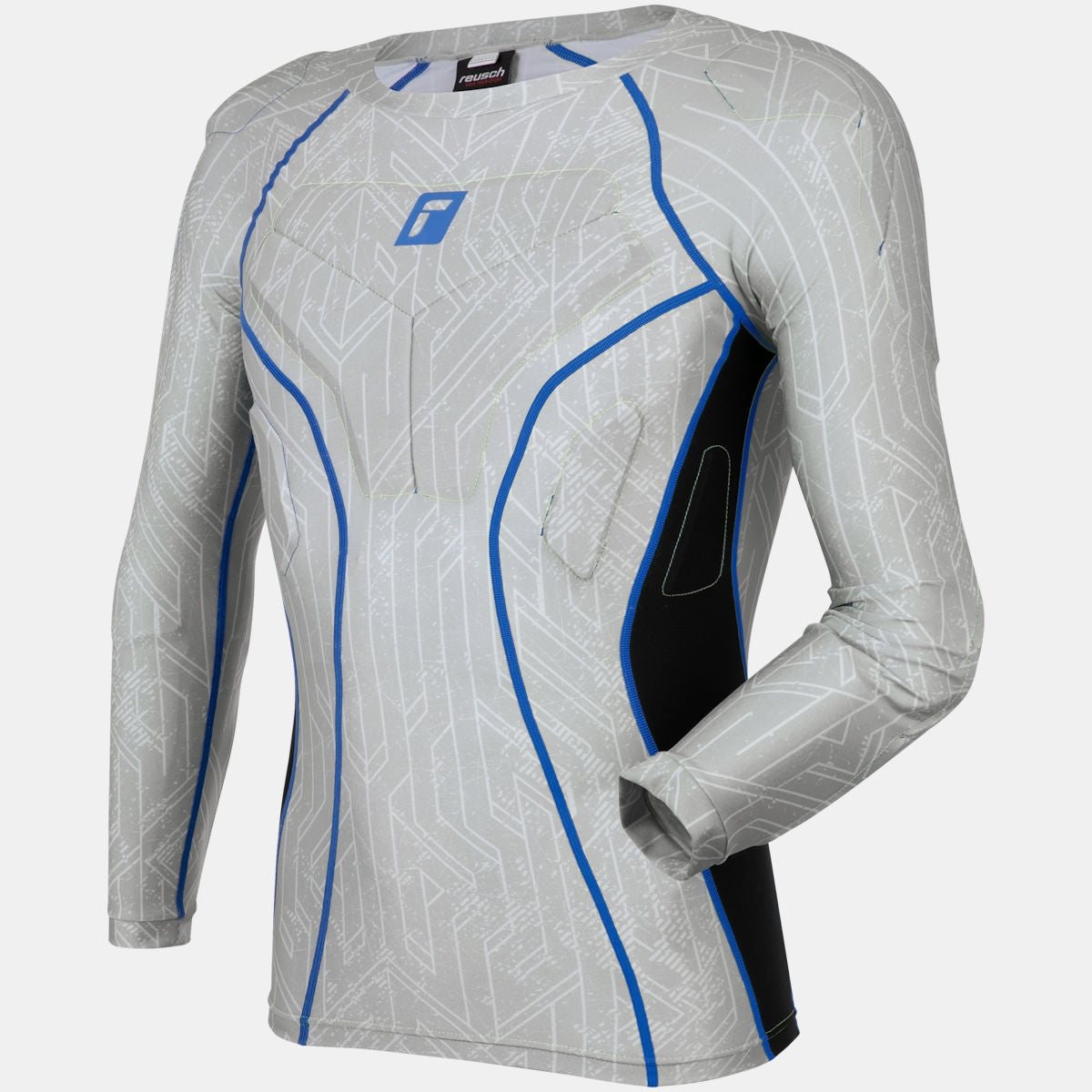 Maglia portiere Reusch CS 3/4 Undershirt Padded Pro grigia su